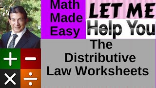 The Distributive Law Worksheets [upl. by Tymes]