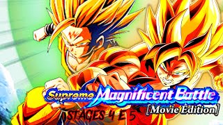 Todas As Missões Supreme Magnificent Battle Stages 4 e 5 DBZ Dokkan Battle [upl. by Antonia1]