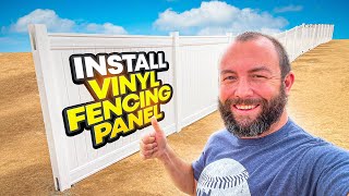 HOW TO easily install vinyl fencing  Tips amp Tricks to make it easier [upl. by Sarkaria375]