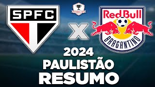 São Paulo empata com Red Bull Bragantino em casa [upl. by Llenwahs324]