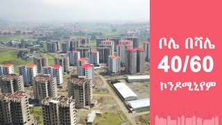 ቦሌ በሻሌ 4060 ኮንዶሚኒየም ሳይት  Best Drone View of 4060 Condominium Bole Beshale site [upl. by Adlih804]