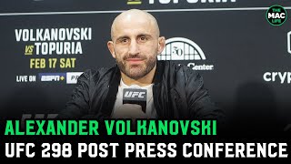 Alexander Volkanovski quotNo excuses but I want a rematchquot  UFC 298 PostFight Press Conference [upl. by Atirehs]