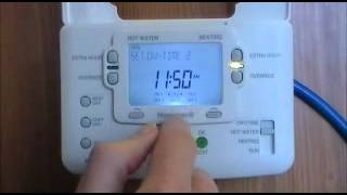 Honeywell 9400C Programmer user video [upl. by Acinorehs316]