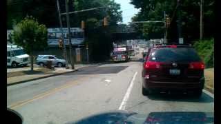 City of Greensburg Truck 2 and Engine 1 Responding [upl. by Nelleoj]