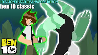 Ben 10 clássic transformation diamondheadstick nodes proanimationben10sticknodesben10omniverse [upl. by Ahsyle83]