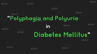 Polyphagia and polyuria in diabetes mellitus [upl. by Hedvah]