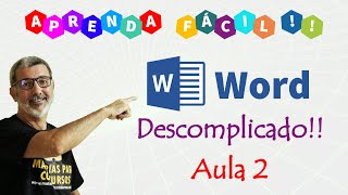 Curso Word Aula 2 Modos de exibição e alinhamento de parágrafo [upl. by Aelram]