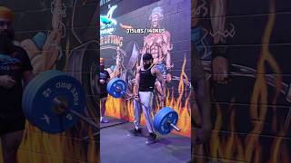 Strongest deadlift with 1 hand shorts [upl. by Wendelin]