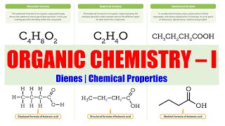 21 Dienes Chemical Properties  Dienes Properties  Organic Chemistry 01 BPharmacy 2nd Semester [upl. by Attennhoj]