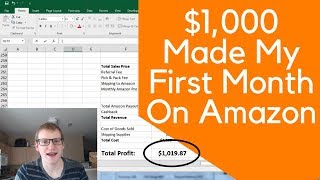 1000 Made My FIRST MONTH selling Amazon FBA  Online Arbitrage and Retail Arbitrage FULL ANALYSIS [upl. by Annej]