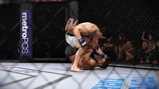 Henry Cejudo vs Dominick Cruz  Full Fight EA Sports UFC 3 [upl. by Mahala]