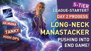 【LongNeck Manastacker】STier Budget LeagueStarter pushing into End Game  Day 2 Progress 324 [upl. by Immas]