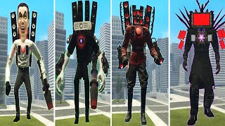 UPGRADED TITAN SPEAKERMAN GMAN PROJECTORMAN VS ALL GMAN BOSSES SKIBIDI TOILET Garrys Mod 9 [upl. by Wellington]