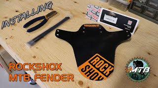 Installing a Rock Shox MTB Fender on My Bike [upl. by Coad]