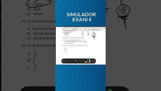 EXANI II 2024 SIMULADOR 2024 PENSAMIENTO MATEMÁTICO 51 ¿Cuál es la solución a la ecuación 3x13y [upl. by Hett974]