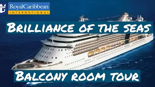 Brilliance of the Seas Spacious Ocean View Balcony Room Tour 9036 [upl. by Wernher139]