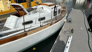 Restoring An Old Sailboat Wooden Teak And Fiberglass [upl. by Nileuqay]