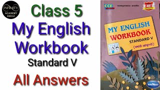 5th My English Workbook standard v All answers English language Assignment English Grammar Practice [upl. by Tteve]