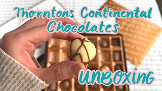 UNBOXING amp TASTING  Thorntons Continental Chocolates [upl. by Aretse]