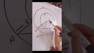 concentric circles geometry circle mathstrick ssccgl quickmathtrick sscchsl angles class [upl. by Anivla294]