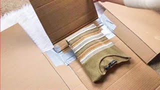 DIY Shirt Folding Board Made from Cardboard and Tape  How to Fold a Shirt fast  Family on Budget [upl. by Bate114]