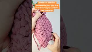 como se hacen los bolsos tejidos a crochet desde cero y paso a paso crochet tejer manualidades [upl. by Gonzalo]