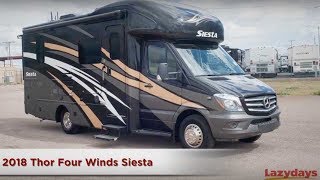 2018 Thor Four Winds Siesta Sprinter Video from Lazydays [upl. by Annaohj138]