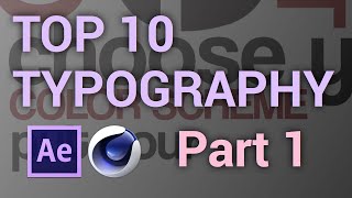 Top 10 FREE Typography Video Templates 1  After Effects  Cinema 4D [upl. by Adnohsat]