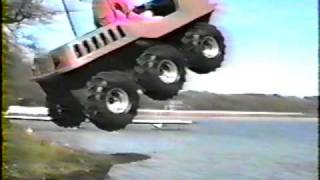 Max 6x6 gets huge air jumping into a lake [upl. by Nnaecyoj]