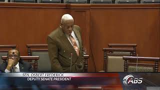 OSBERT FREDERICK EXPRESSES GRATITUDE IN LIKELY SENATE SWANSONG SPEECH [upl. by Ormsby]