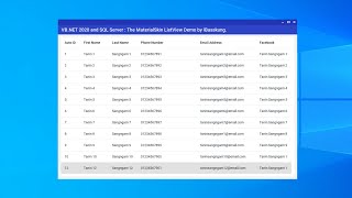 VBNET MaterialSkin How to Populate ListView from SQL Server Database [upl. by Mcnutt]