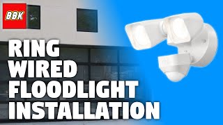 Ring Smart Lighting – Floodlight Wired Outdoor MotionSensor Security Light Installation [upl. by Teragram260]