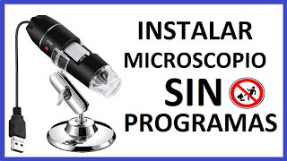 como instalar microscopio digital usb windows [upl. by Jairia]