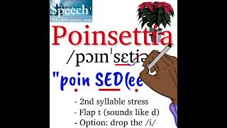 How to Pronounce Poinsettia Correctly [upl. by Purpura]