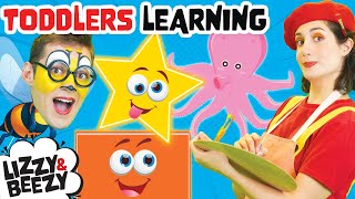 Toddlers Learning Videos  Learn Shapes Learn Sea Animals Learn Jobs and Occupations Kids Videos [upl. by Ordnas]