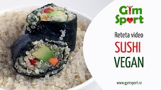 Sushi vegan  reteta video [upl. by Newkirk]