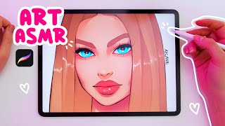 SATISFYING coloring process  ASMR scratching sounds Gigi Hadid [upl. by Ardnola]