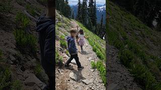 Hiking PCT with kiddos sourdough gap Chinook pass hiking shorts [upl. by Henn]