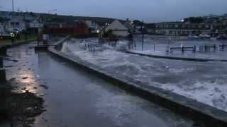 Perranporth Cornwall Tidal Surge 740am Sunday 5th January 2014 [upl. by Assilaj621]