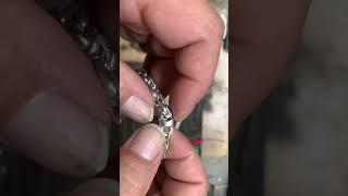 Part 3 Making A Silver Moscow Anchor Bit Bracelet shorts short shortvideo handmade viralvideo [upl. by Anthia]