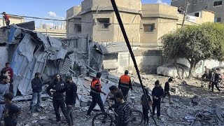 Guerre IsraëlHamas  au moins 36 morts dans des frappes aériennes à Gaza [upl. by Yrohcaz]