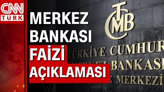 Merkez Bankası faiz kararını açıkladı Faiz ne oldu [upl. by Ecire388]