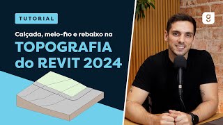 TOPOGRAFIA NO REVIT 2024  COMO MODELAR REBAIXO DE MEIO FIO E CALÃ‡ADA [upl. by Dorraj]