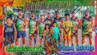 GENPOWER VS TIGA SITIO  THE COMMISSIONERS OPEN LEAGUE SEASON 3 [upl. by Ecinrahs548]