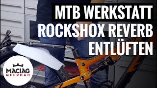 RockShox Reverb Sattelstütze entlüften  Tutorial  Maciag Offroad Mountainbike Werkstatt [upl. by Adekam]