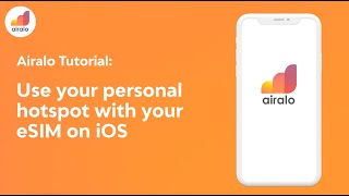 Airalo Tutorial Use your personal hotspot with your eSIM on iOS [upl. by Alie]