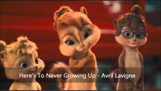 Heres To Never Growing Up  Avril Lavigne Version Chipmunks [upl. by Eednar]