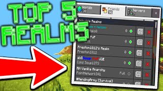 5 SMP Realms For MCPE 119 REALM CODE  Minecraft Bedrock Edition [upl. by Tham]