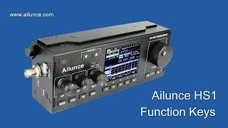 Ailunce HS1 HF SDR Transceiver Key Function [upl. by Hsejar]