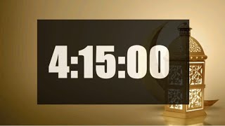 4 Hour 15 Minute Timer  255 Minutes Countdown  Timer Call [upl. by Nuyh]